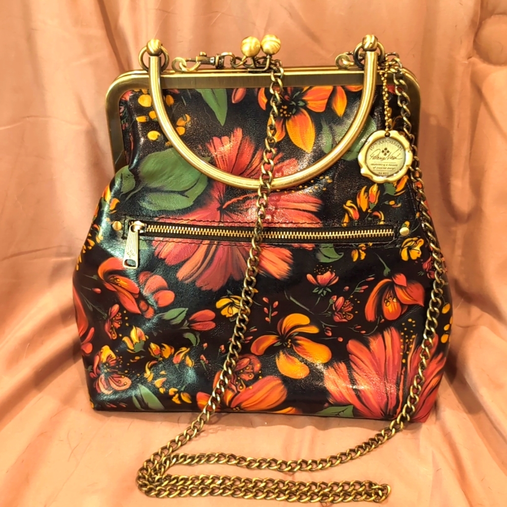 Patrica Nash Black floral print w/ red lining